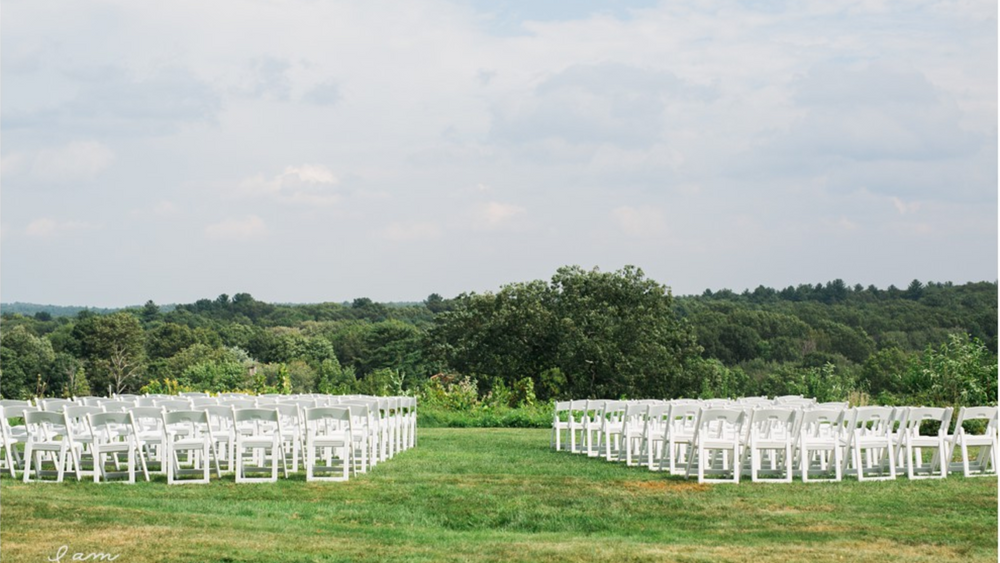 Ceremony area at the top of the hill. Photo Credit: I am Sarah V Photography