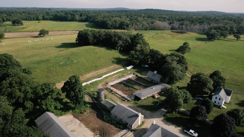 Aerial view of the Appleton Farms property