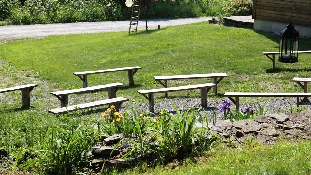 ceremony area side of barn 