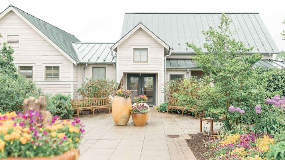 The Pavilion entrance in Spring. (Lindsey Rickards Photography)