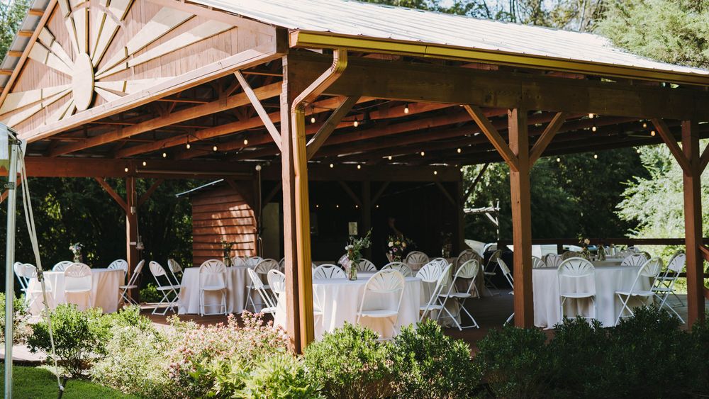 Reception set-up in the Pavilion