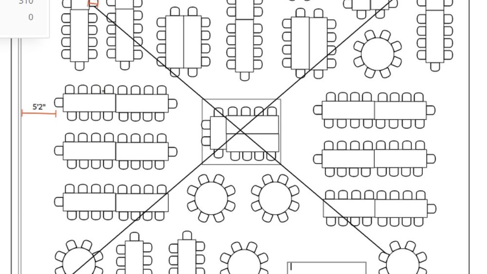 Seats 310 (No Bar/Stage/pallet wall)(King Style/Rounds/Banquet)